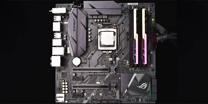 ASUS ROG STRIX Z370-G GAMING 主機板開箱測試/ microATX 尺寸與擴充的