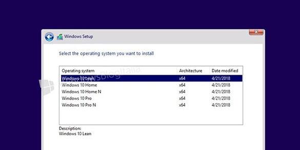 Windows 10 lean iso download