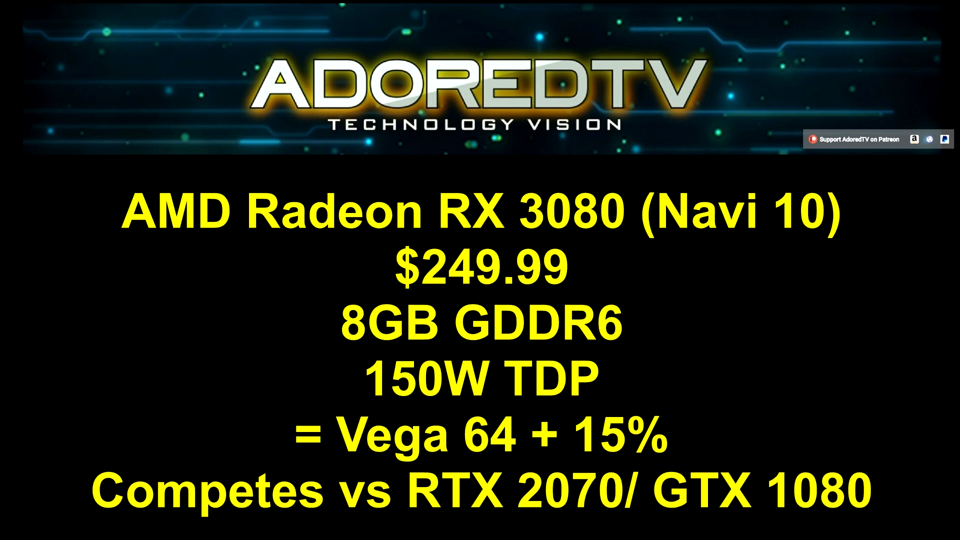 AMD Navi RX 3080, 3070 & 3060規格與價格洩漏| XFastest News