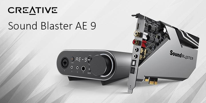 Creative Sound Blaster Ae 9 旗艦pcie 音效卡開箱試聽 終極32 Bit 384 Khz 播放與獨立耳機bi Amp Acm Xfastest News