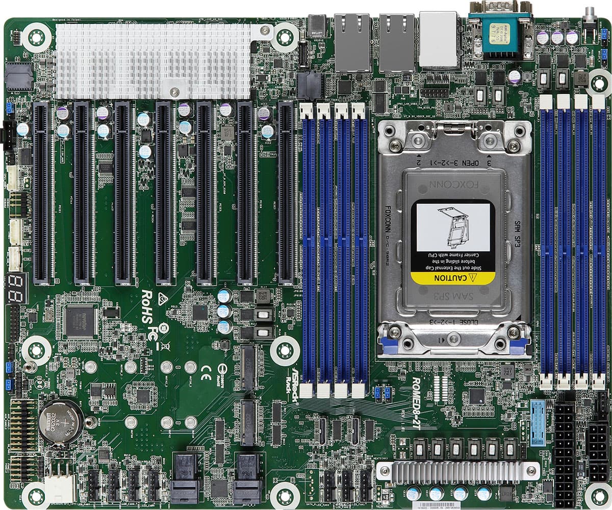 7 條 PCIe 4.0 x16，ASRock Rack 推出 AMD 二代 EPYC 伺服器主機板 | XFastest News