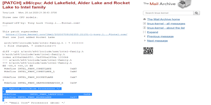 Intel確認Alder Lake將使用Hybrid Core/Atom架構，有望成為多年來Intel最大的架構改進