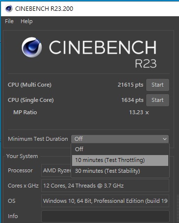 Cinebench рейтинг процессоров r23