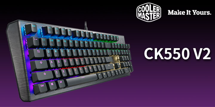 Cooler Master Ck550 V2 電競鍵盤 同樣價格 同外觀 換軸加手托 Xfastest News