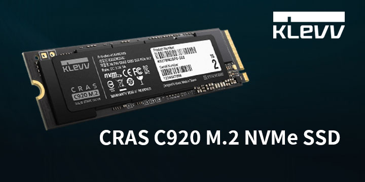 KLEVV CRAS C920 M.2 SSD 2TB 開箱測試/ PCIe 4.0 x4 極速7000 MB/s