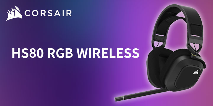 CORSAIR HS80 RGB WIRELESS 電競耳機/ 懸浮頭帶、輕量化、戰鬥感十足