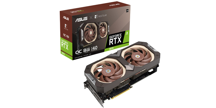 低溫顯卡之最！ASUS GeForce RTX 3070 Noctua特仕版夢幻開賣| XFastest