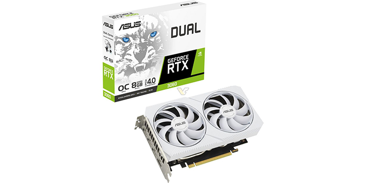 ASUS Snow Leopard DUAL White is back!  New options for RTX 3060, RTX 3060 Ti white graphics cards are on display