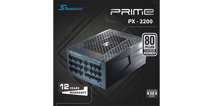 旗艦級電力核心登場！ SeaSonic ATX3 PRIME PX-2200 正式上市